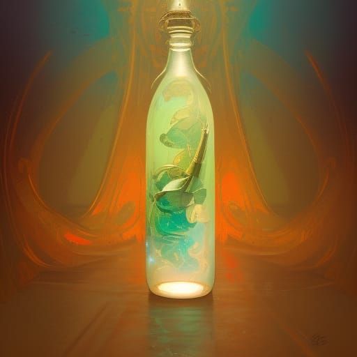 Message in a Bottle, Digital Art