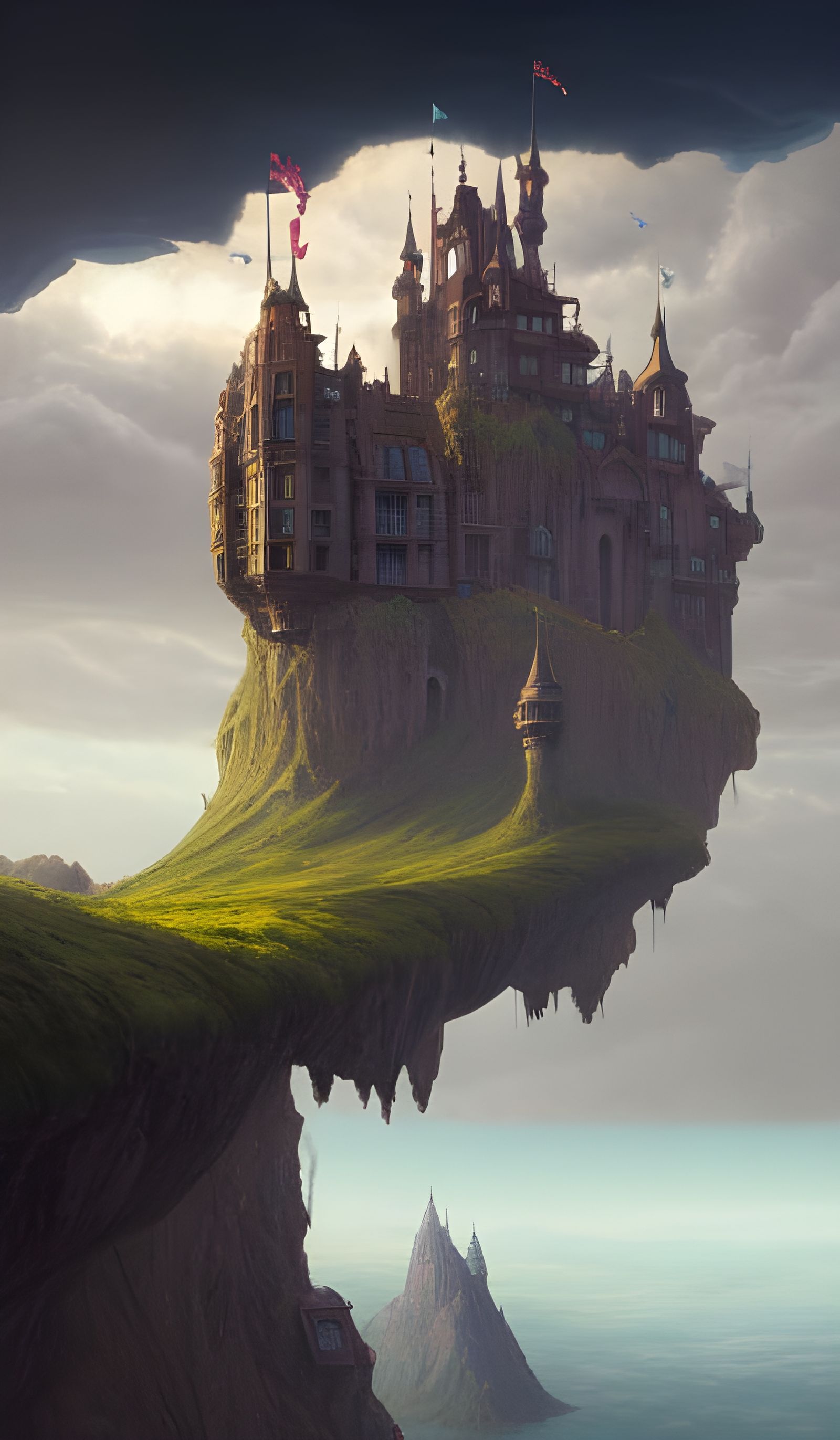 Castle defying gravity