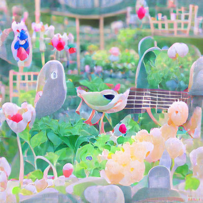 Lush Garden in Full Bloom