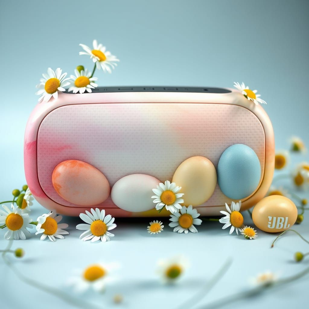 Easter Whimsy JBL Speaker in Pastel Hues
