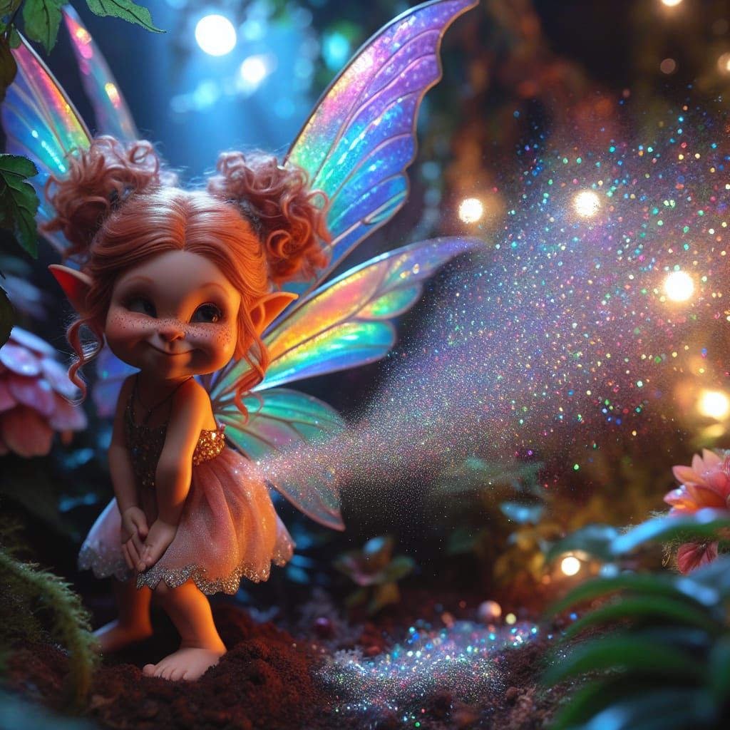 A fairy letting out a fart