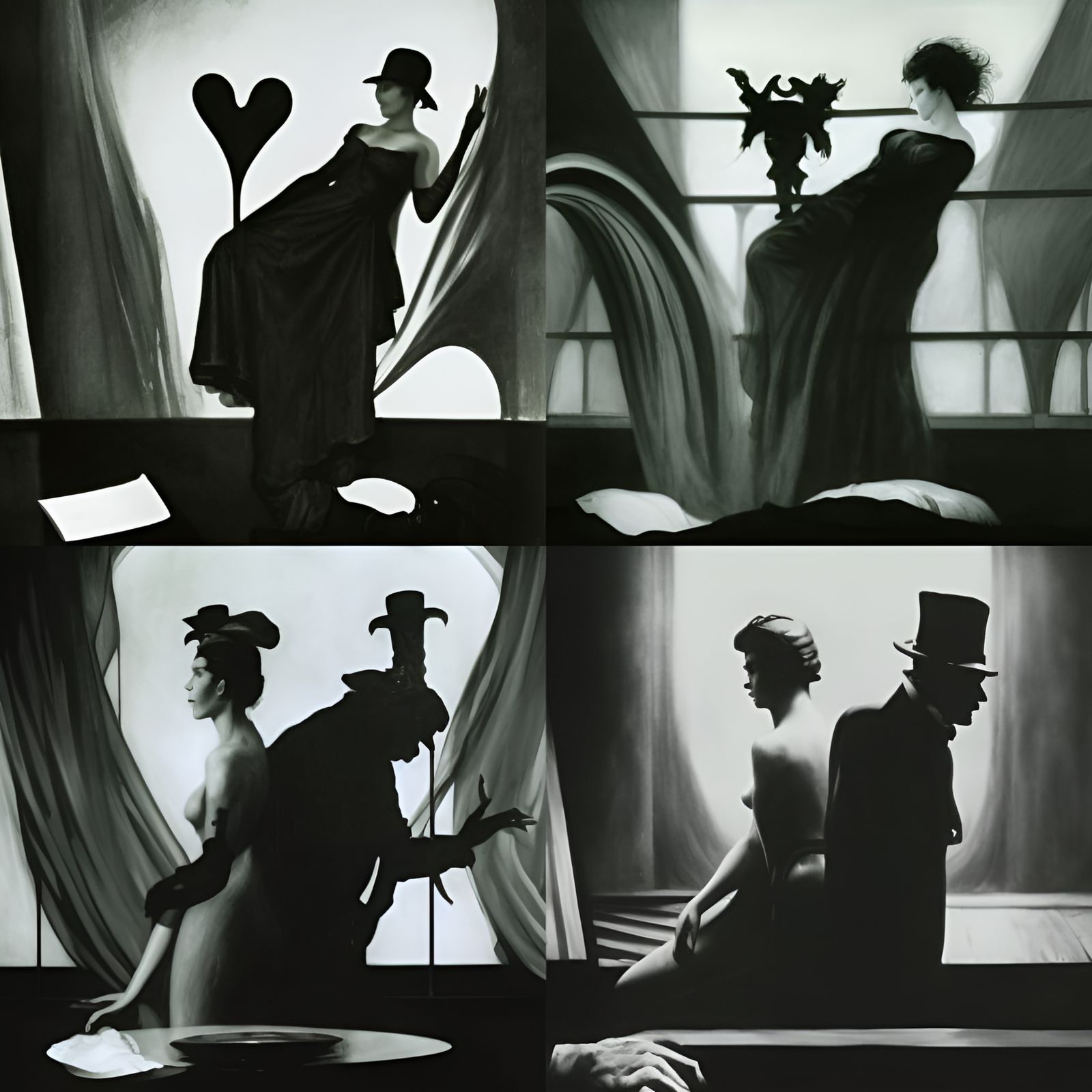 Golden Hearts and Filthy Sins: A Gothic Biopunk Artwork