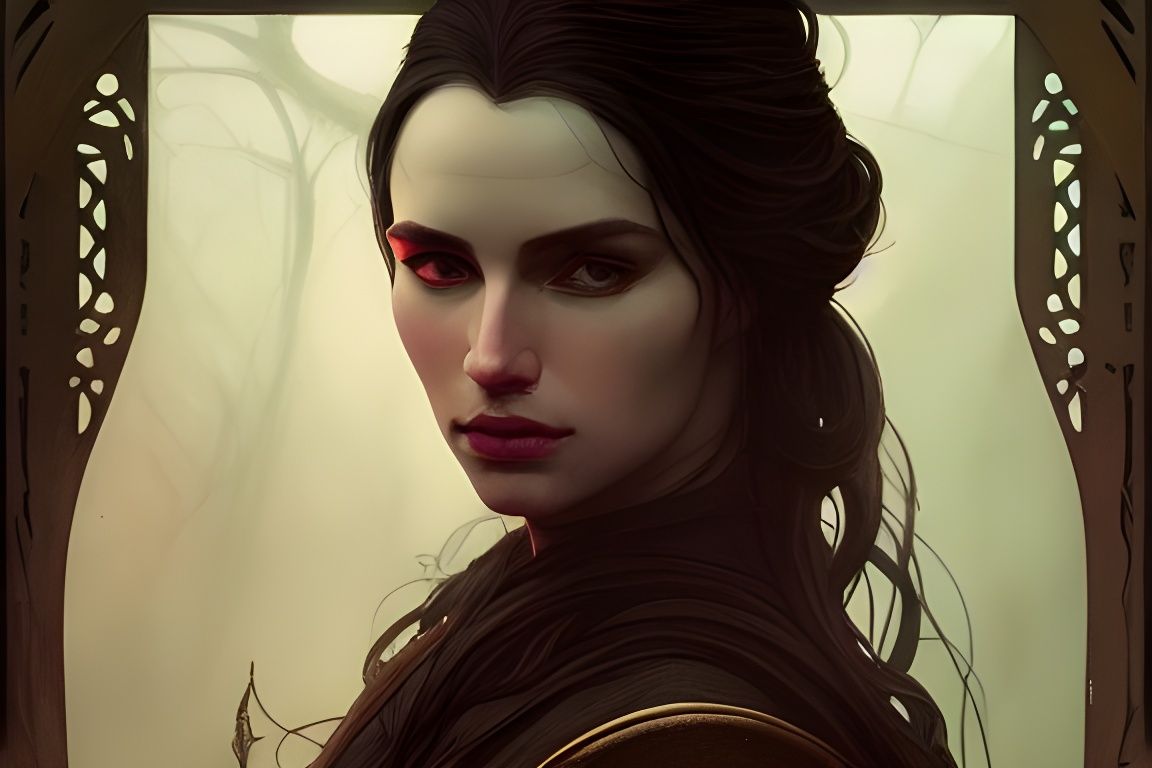 Yennifer Portrait: Digital Illustration in Watercolor Style