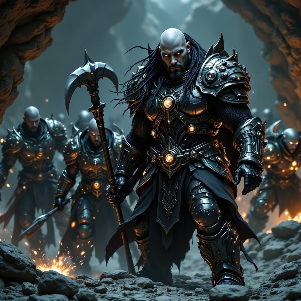 "Halek Tyrr, Ember-Knight of the Ash-Helix Line"