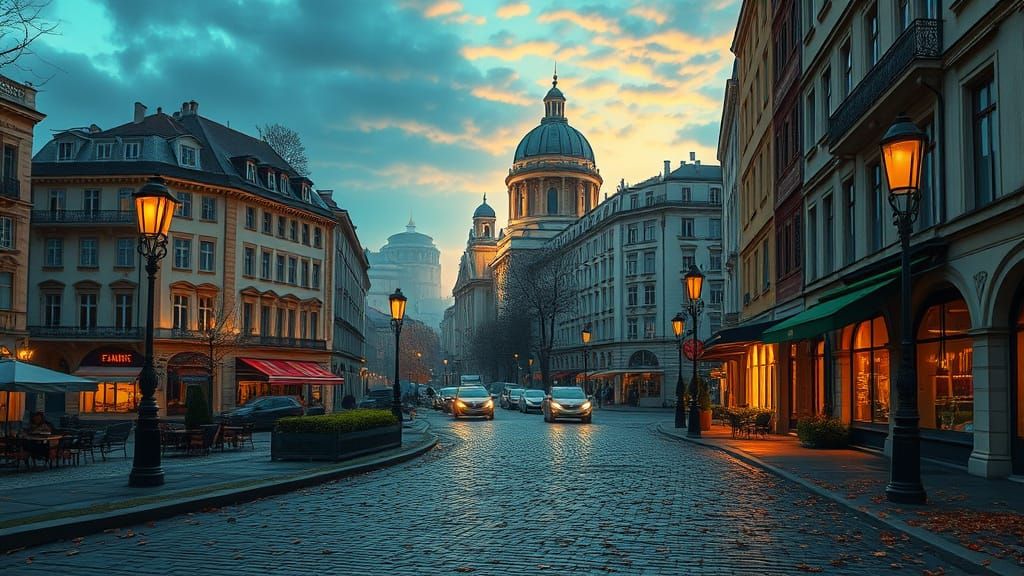 Vienna at Twilight: A Baroque and Art Nouveau Vision