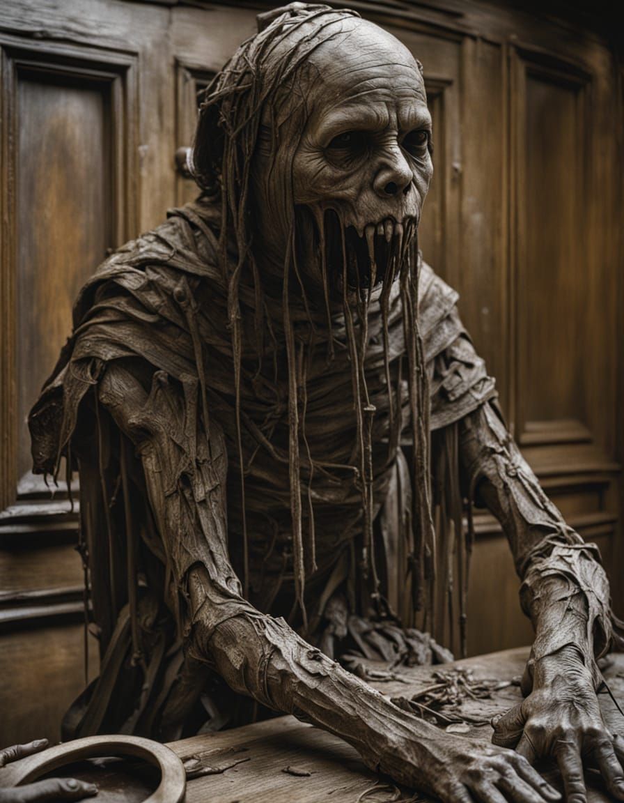 Sinister Sorority Horror in Grotesque Wooden Carvings