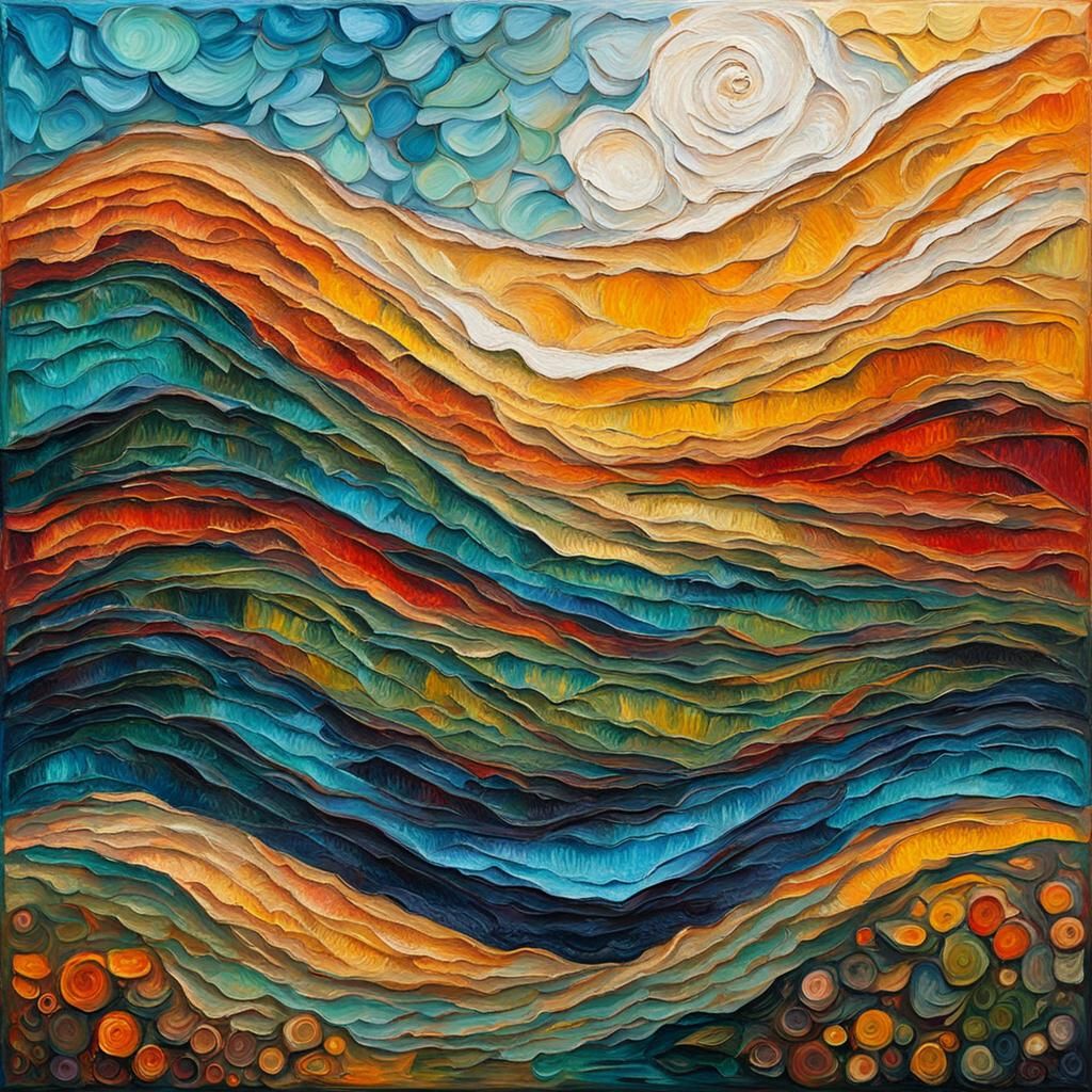 Textural Elements in Neo-Impressionist Expressionist Style