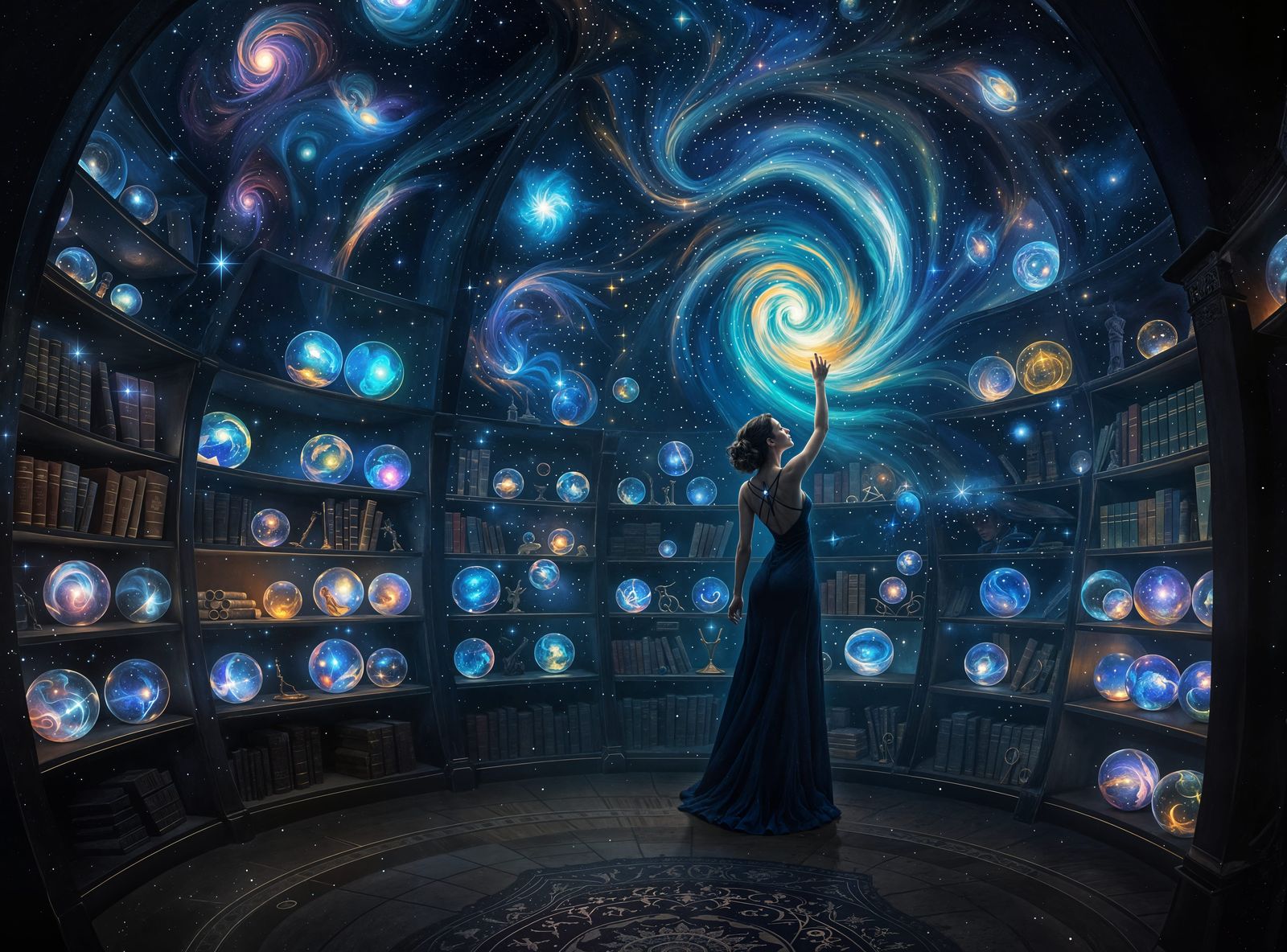 A Scholarly Cosmonaut Organizes the Stars in a Dreamlike Lib...