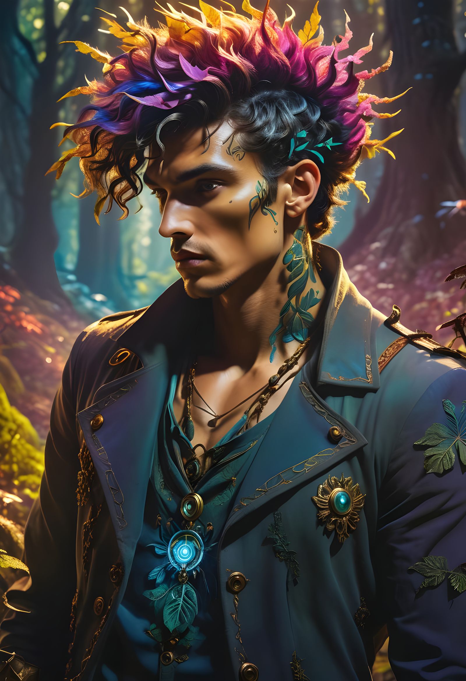 Handsome Young Cultivator in Detailed Digital Art