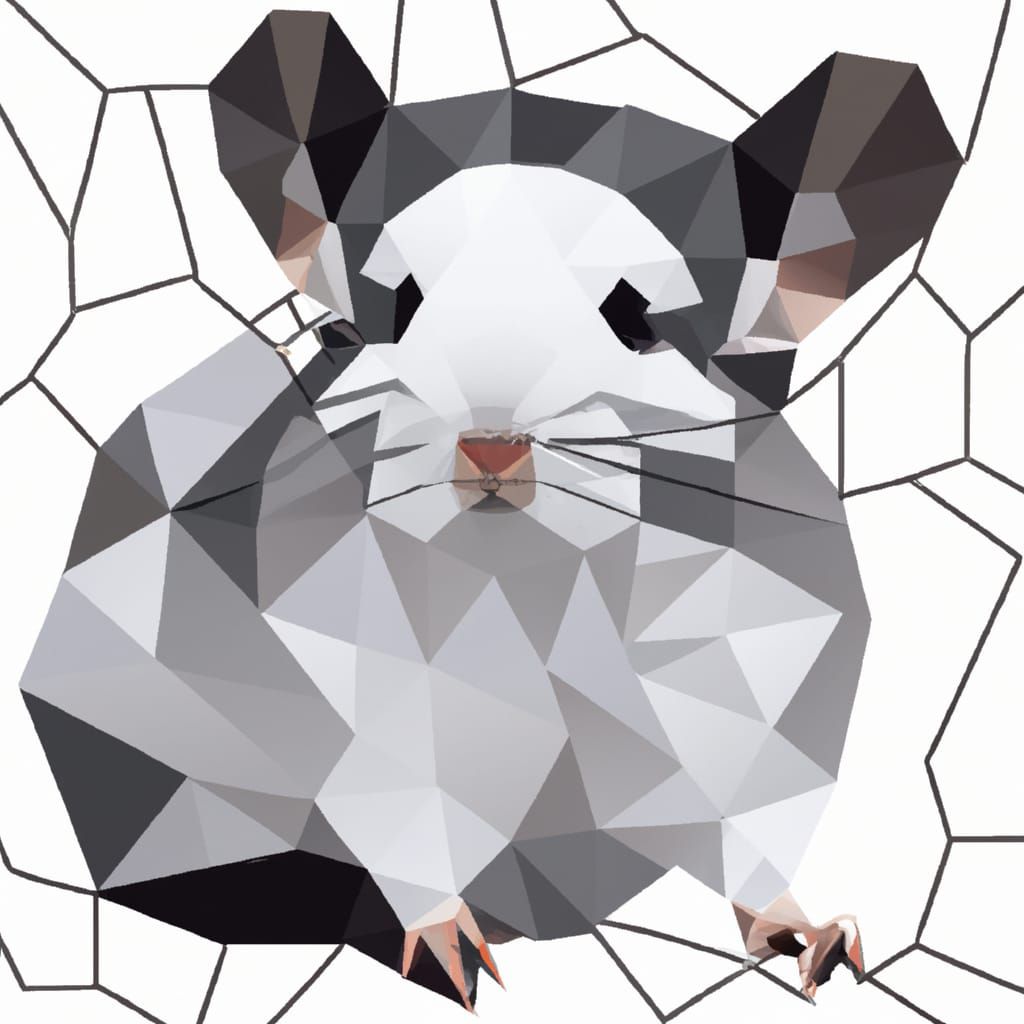 Panda Patterned Chinchilla Mosaic