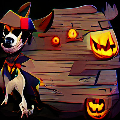 Spooky Halloween Jack-o'-Lantern