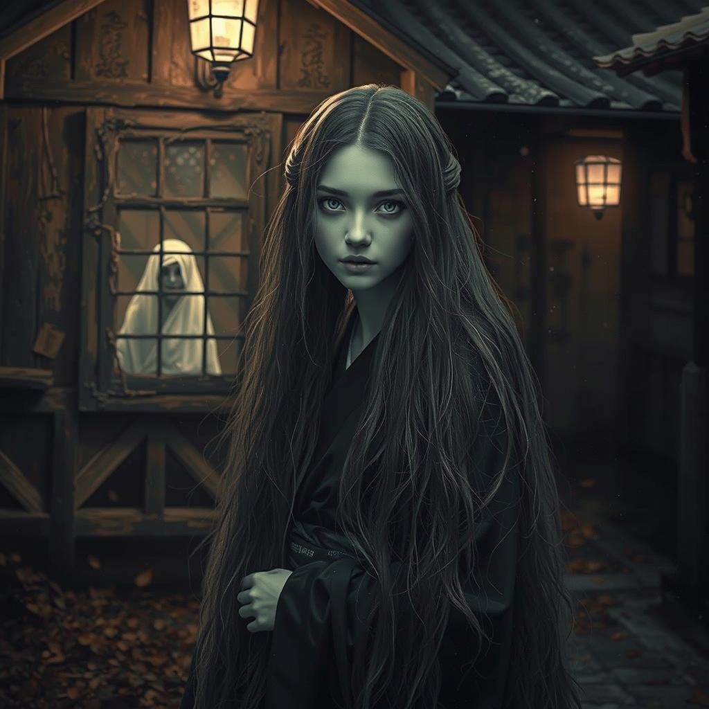 Sinister Japanese Woman in Haunted House