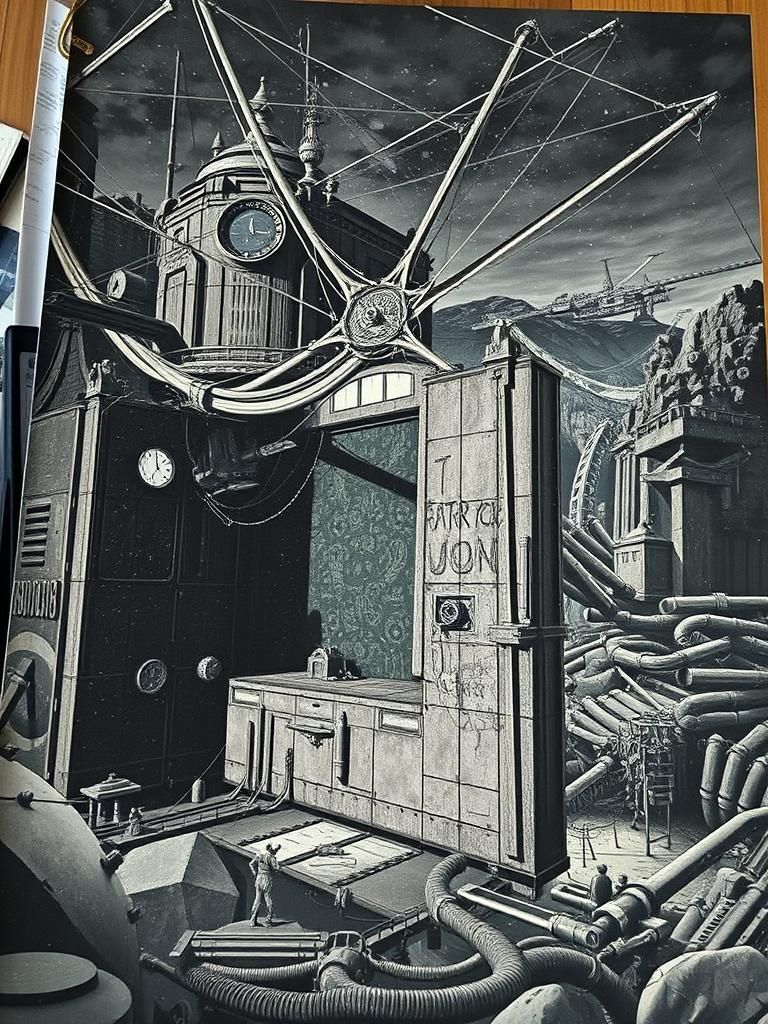 Futuristic Dystopian Landscape in High Definition