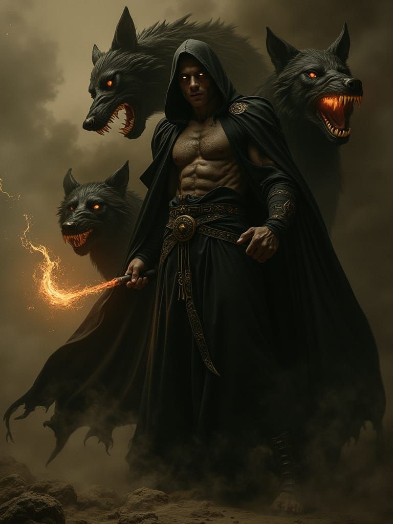 Gothic Fantasy Kalashtar Sorcerer in Superhero Landing