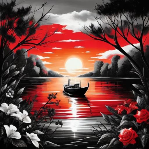 Striking Black and White Image