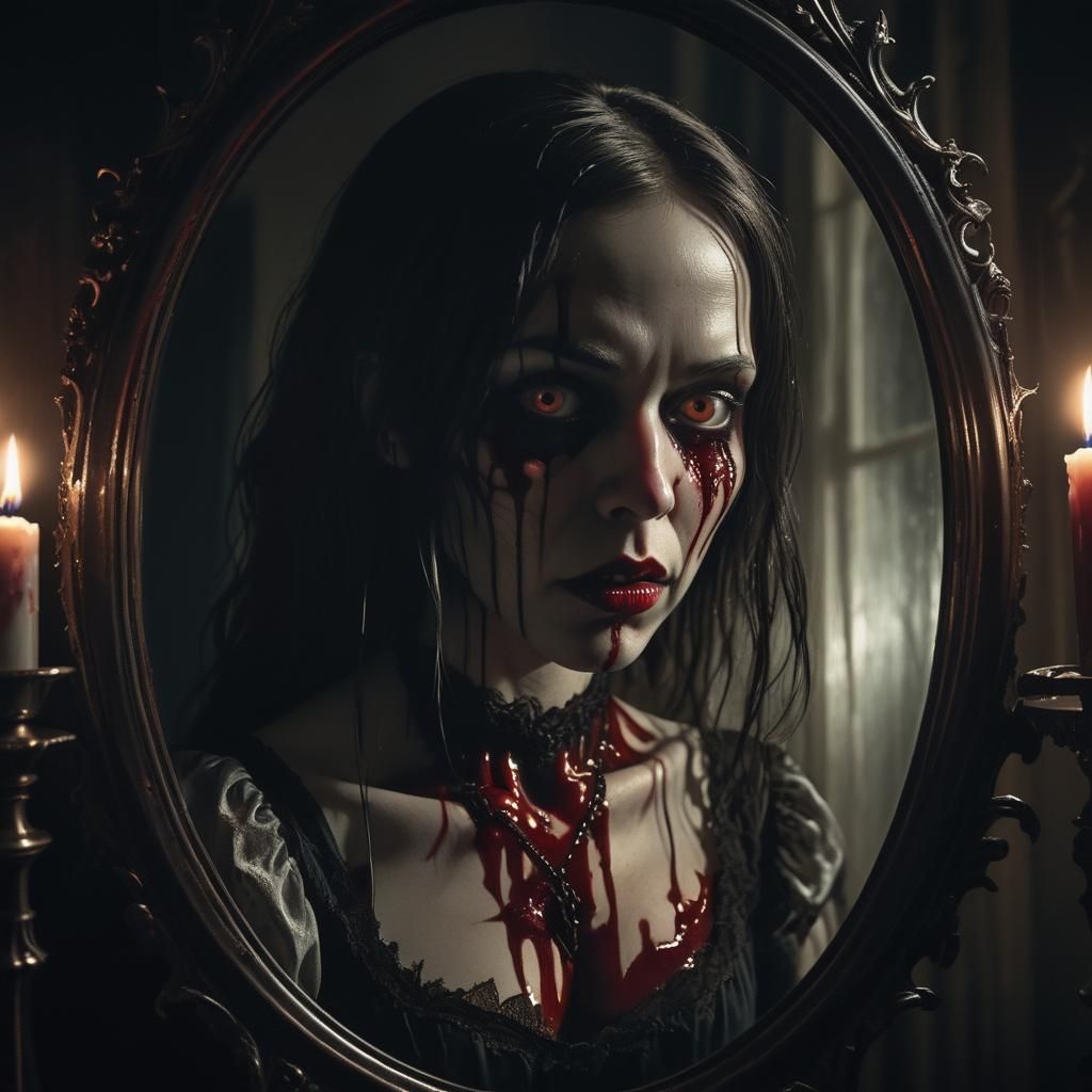 Bloody Mary Sees Candyman: Gothic Horror Portrait