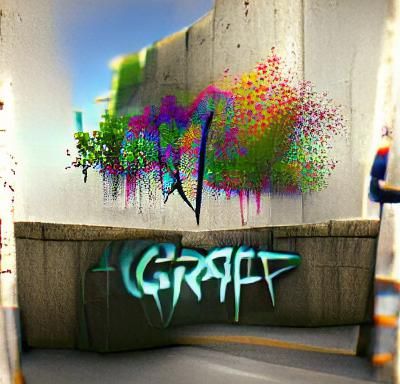 AI Generated Graffiti Art