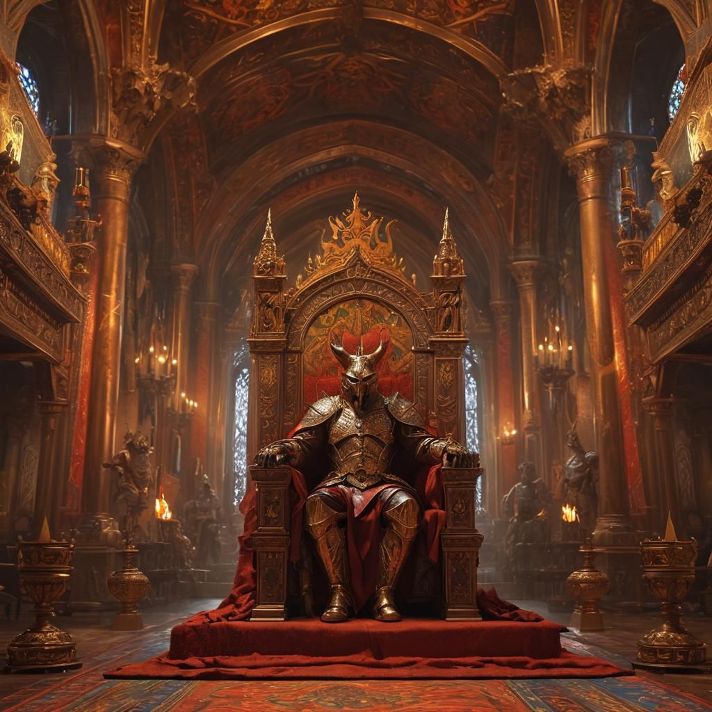 Blood King on Throne: Norse Pop Art