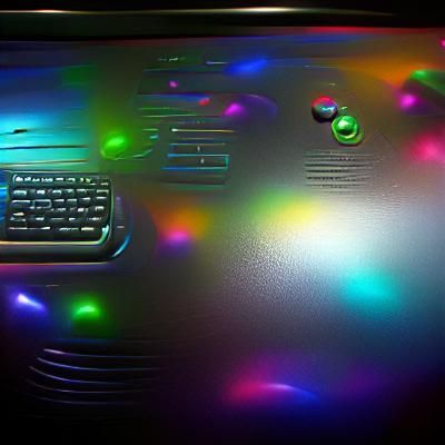 Y2K Computer Wallpaper with Shiny Lights