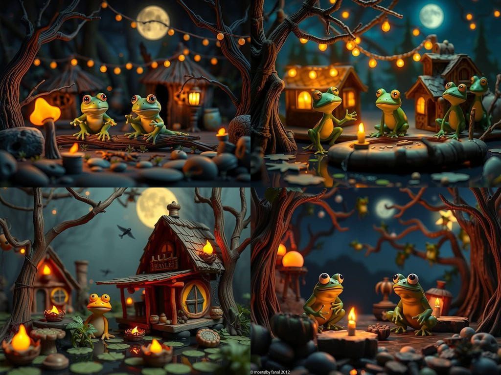 Claymation Bayou Shanty Town in Stop Motion Style