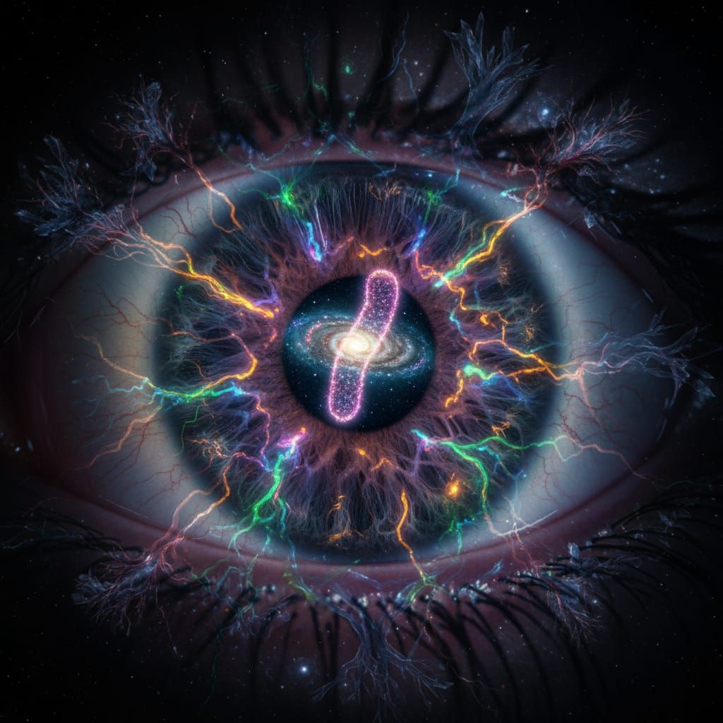 Bioluminescent Mitochondrion in Eye, Photomicrograph