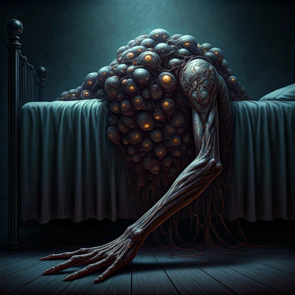 Terrifying One-Eyed Demon Emerges from Under Bed