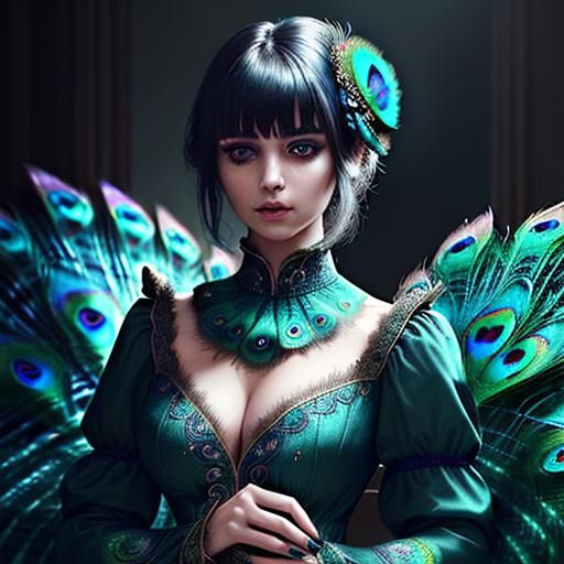 Peacock goddess