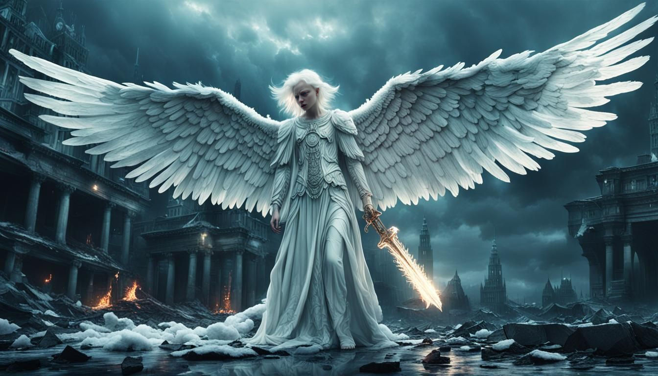 Albino Angel's Revenge: Digital Matte Painting