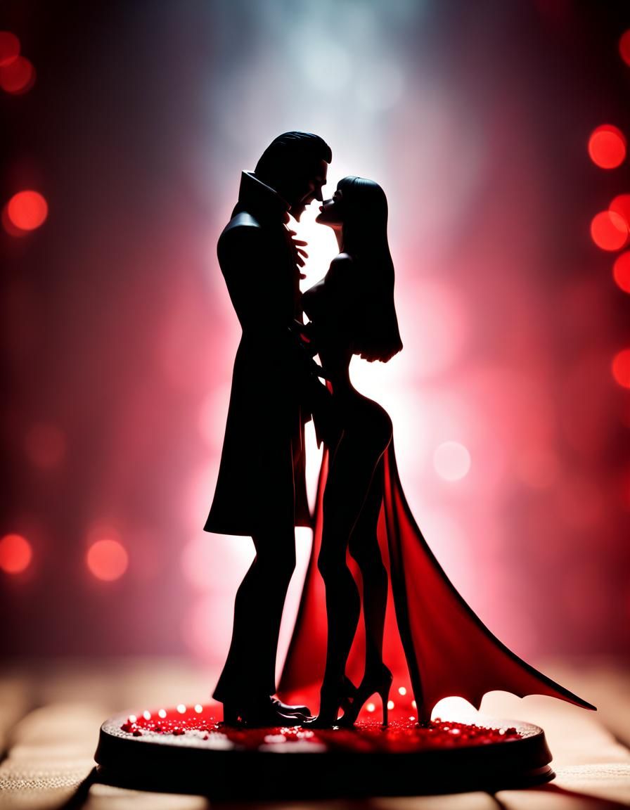 Dracula and Vampirella Figurine for Collectors