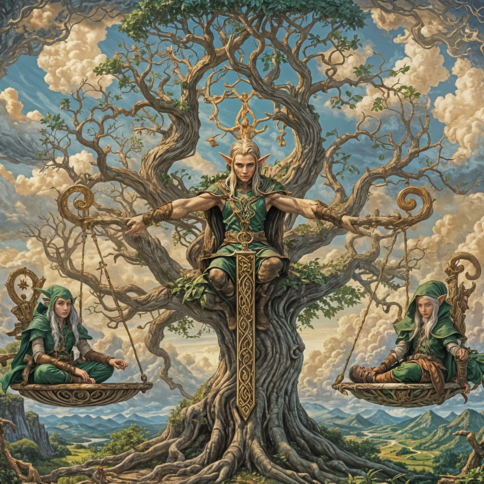 Balanced Elves: Light, Dark, and the Tree of Life
