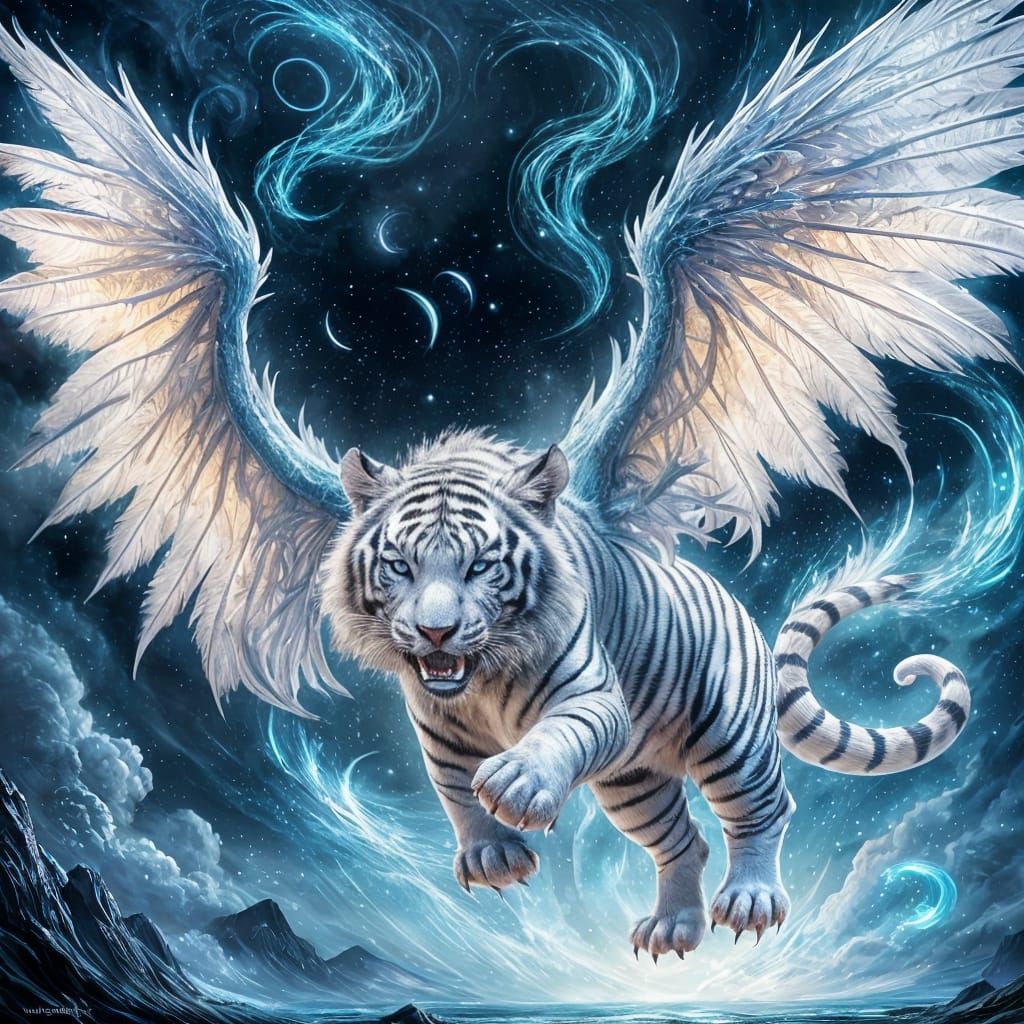 White Tiger Dragon in Fantasy Heaven