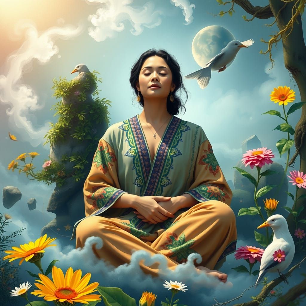 Woman in Quantum Harmony