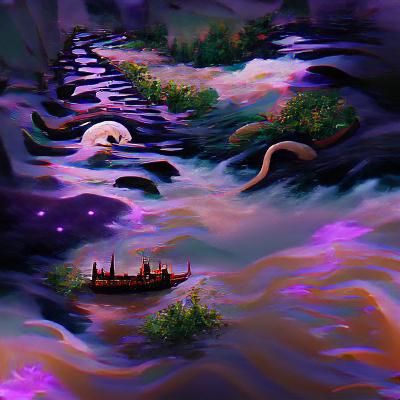 River of Lost Dreams: An AI Interpretation