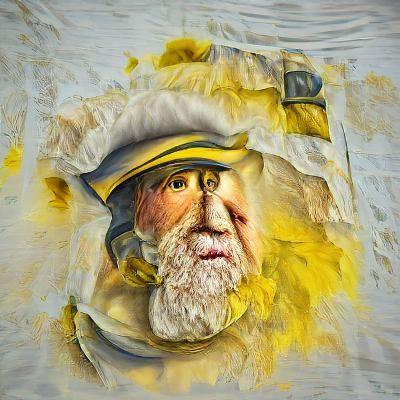 Renaissance Sailor Portrait in Mixed Media