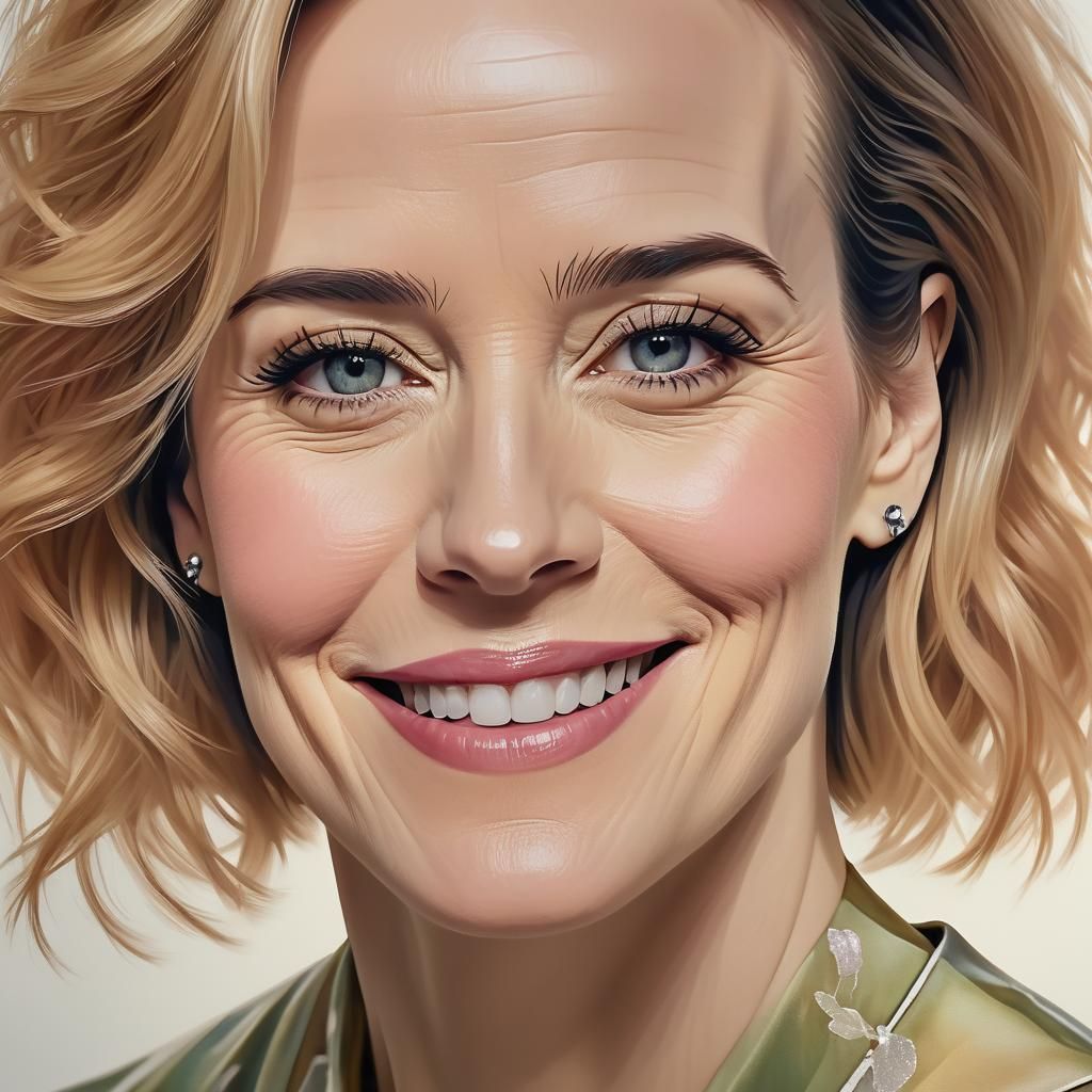 Close-Up Portrait of a Young Woman in Pastel Colors