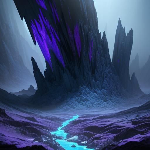 Crystalline Formations in Misty Fissure Cave