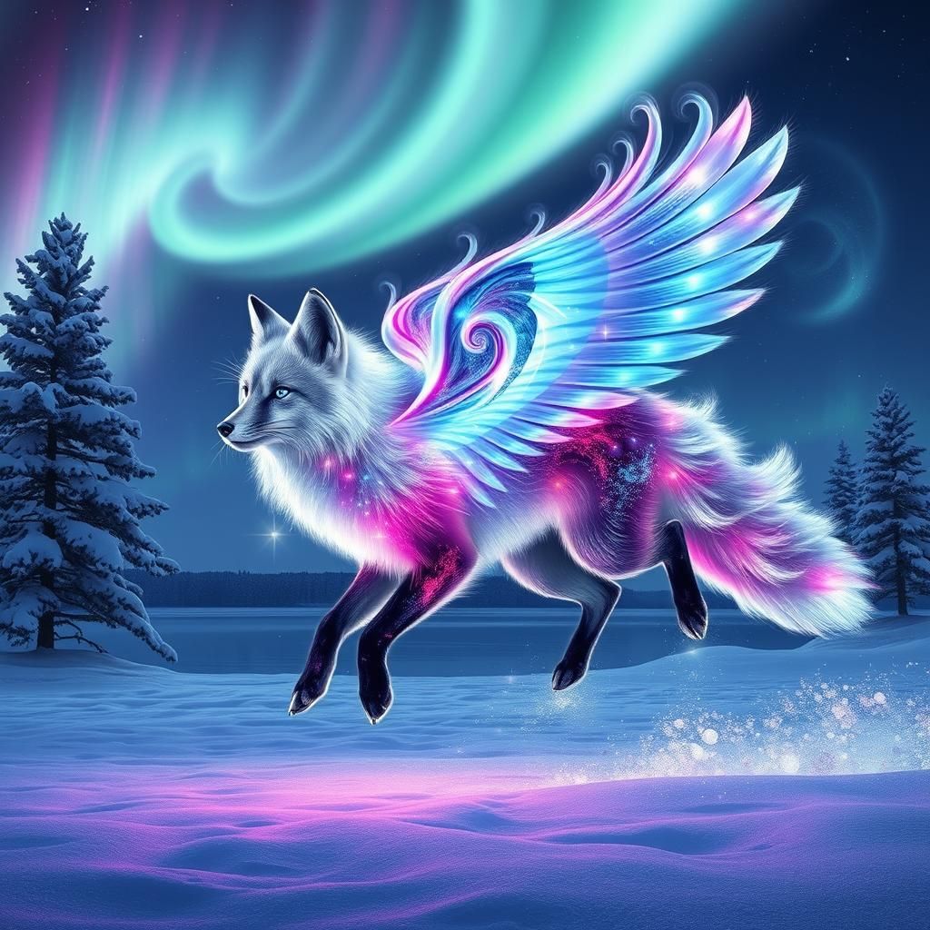 Fox of the Northern Lights