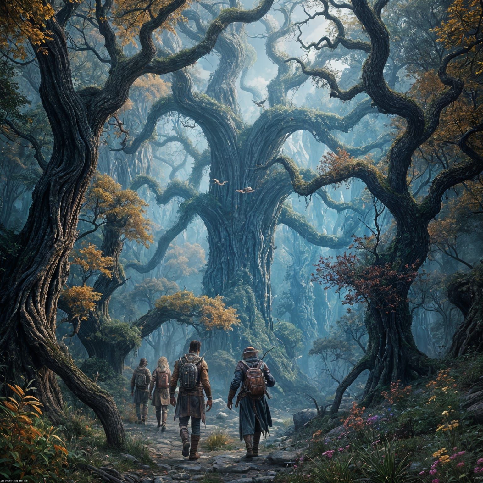 Ethereal Dark Forest Revealed in Vivid Splendor