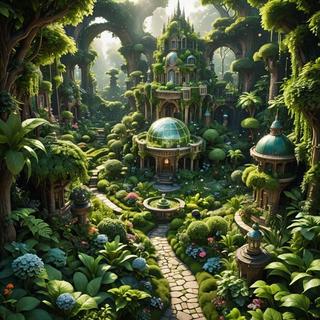 Lush Green Garden of Epic Proportions