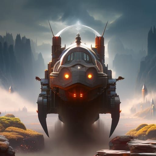 Detailed Tardigrade Matte Painting in Ethereal Fantasy Style