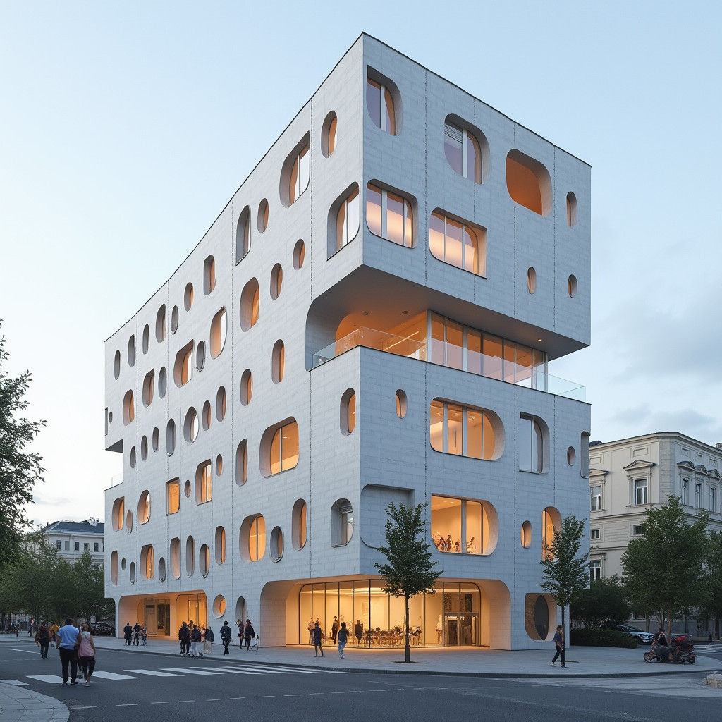 Dazzling Futuristic Architecture in a Sleek Copenhagen Aesth...