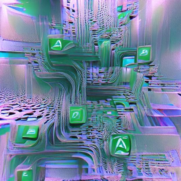 Green Code Matrix on Computer Screen