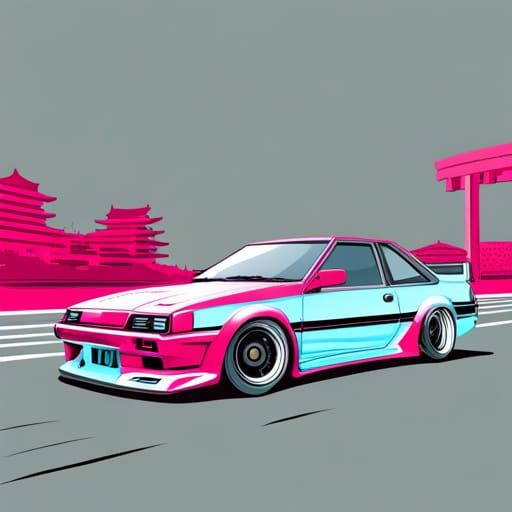 Old skool japanese drift car