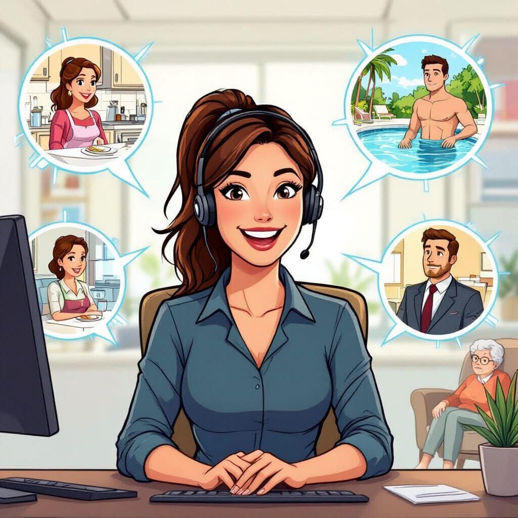 Energetic Woman in Invincible Comic Style