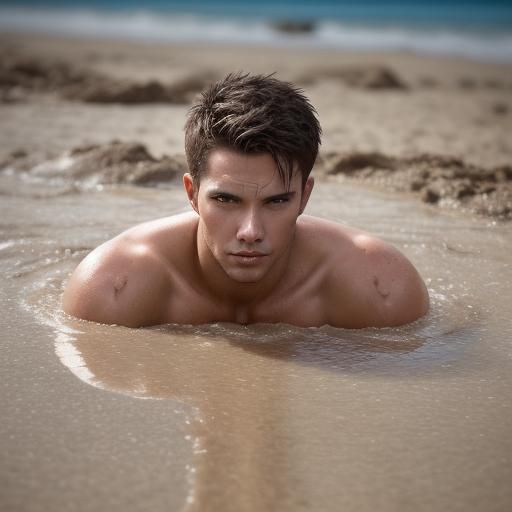 Men Sinking in Quicksand: Professional Photography