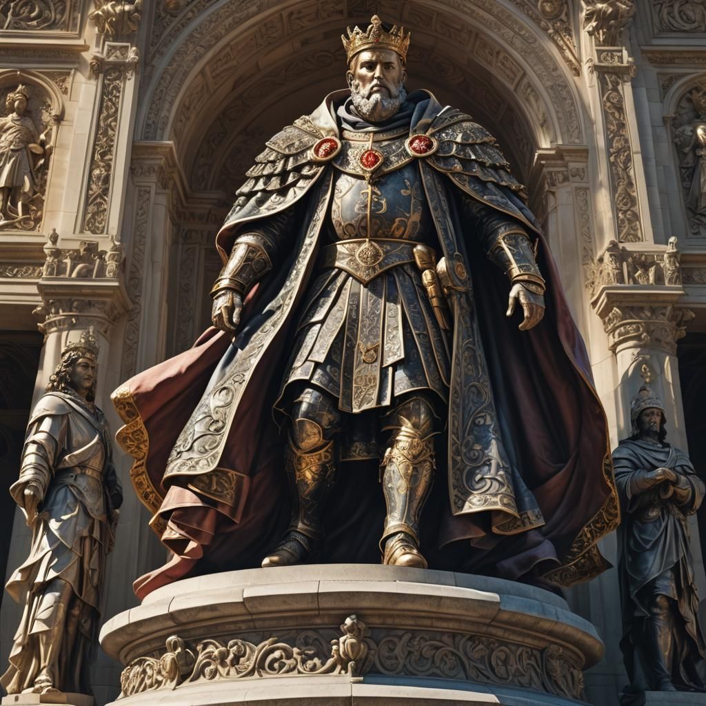 Powerful Men Rule: Ornate 3D Illustration