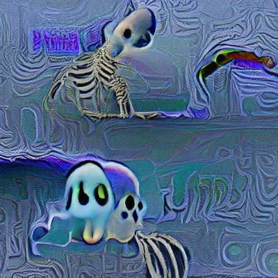 Simple Spooky AI Image