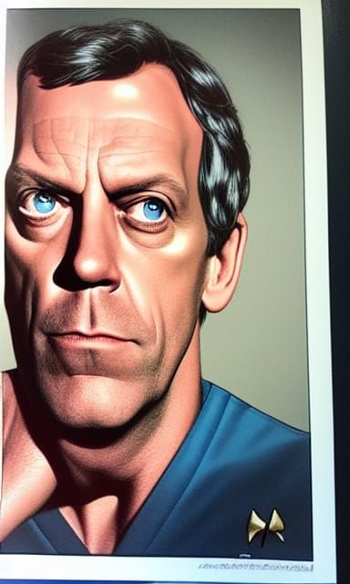 Hugh Laurie as Star Trek Character in Pixar Style