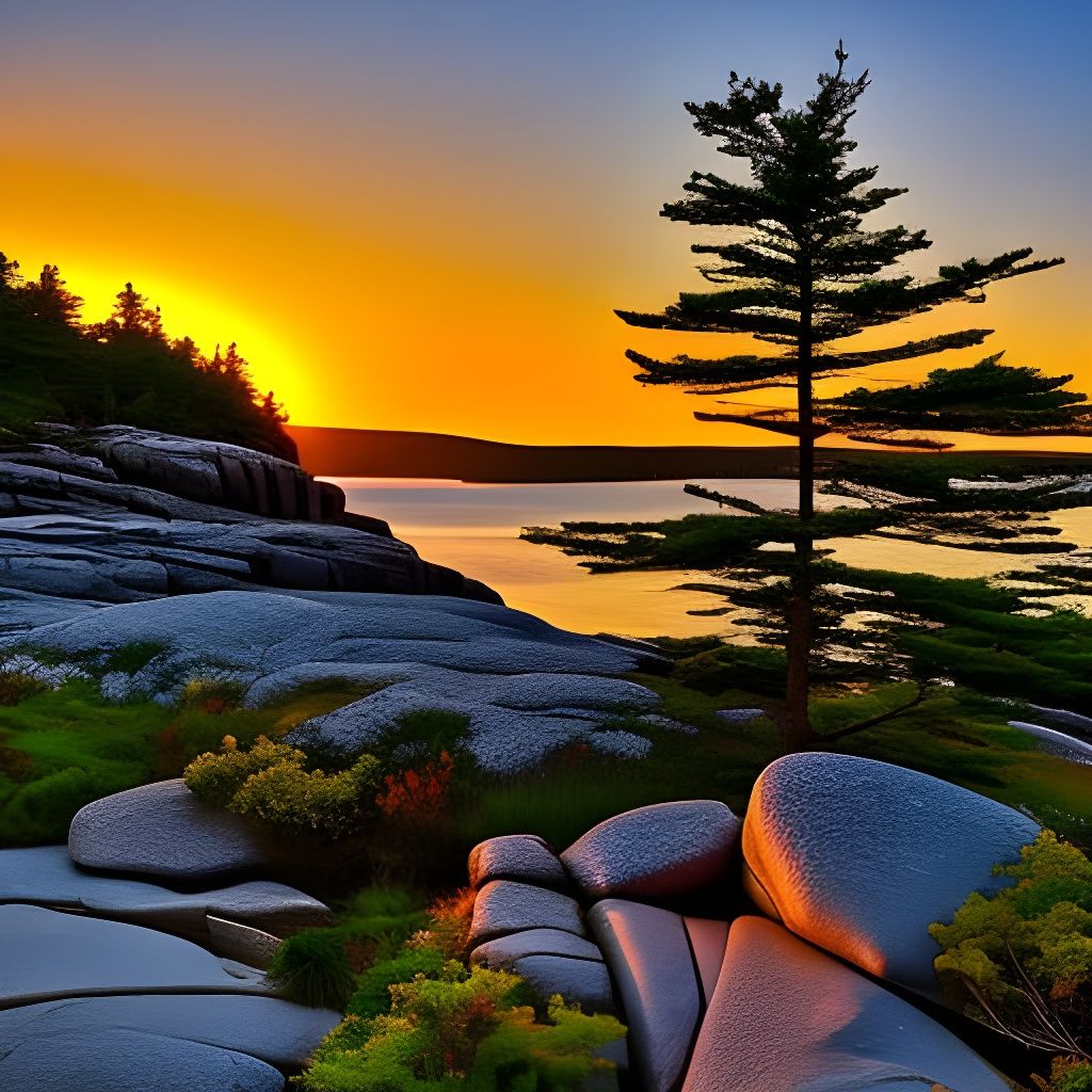 Hyperrealistic Acadia National Park, Maine