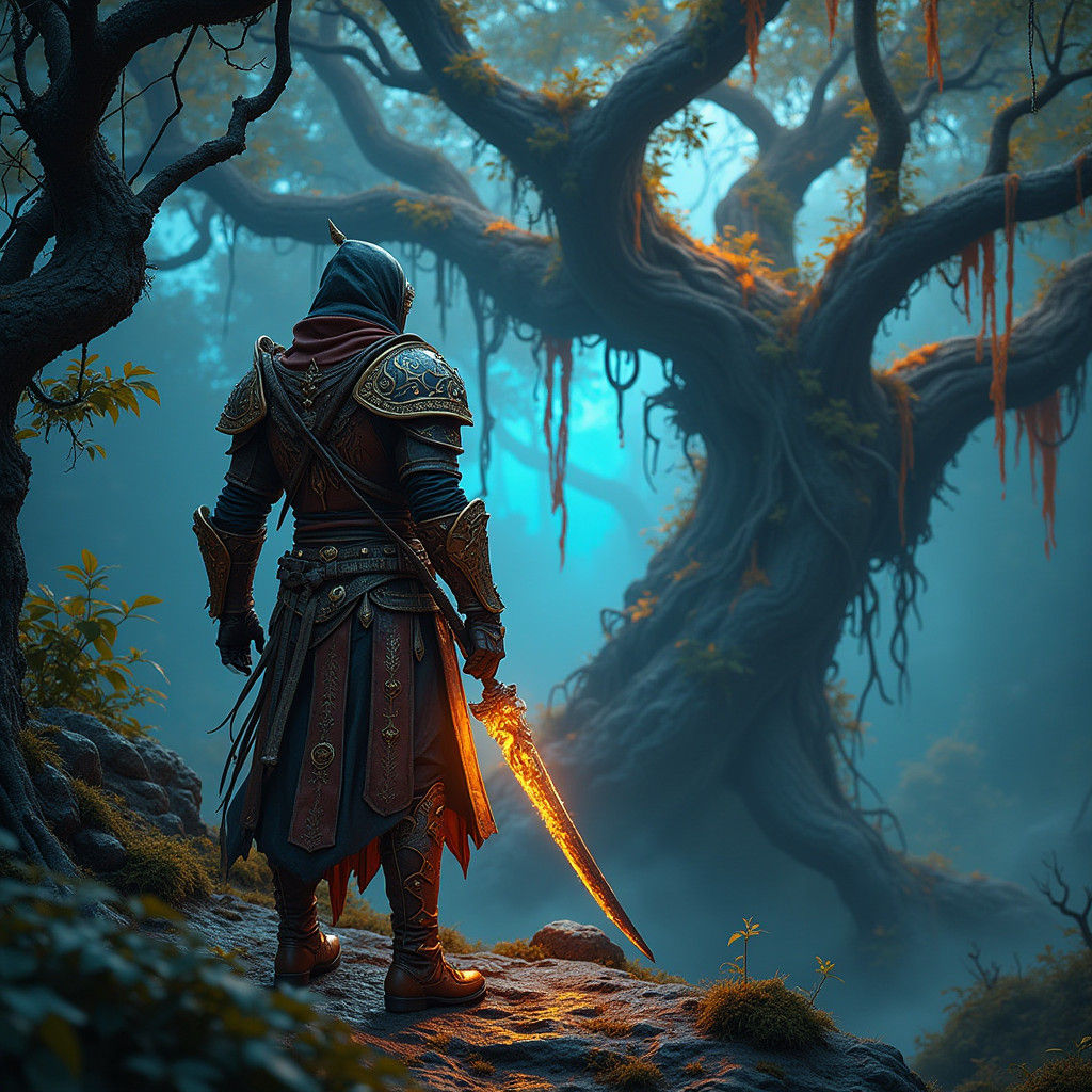 Haragon Rouge Ranger in Mystical Primeval Forest